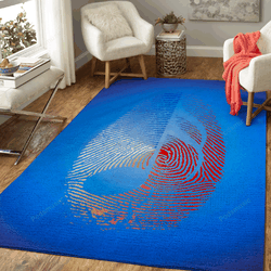 Music Fingerprint Conceptual Art For Fans Area Rug Living Room Carpet Rug Regtangle Carpet Floor Decor Home Decor