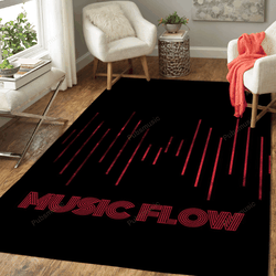 Music Flow 6 Out Of 8 Music Flow Art For Fans Area Rug Living Room Carpet Rug Regtangle Carpet Floor Decor Home Decor