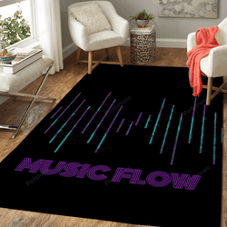 Music Flow 7 Out Of 8 Music Flow Art For Fans Area Rug Living Room Carpet Rug Regtangle Carpet Floor Decor Home Decor