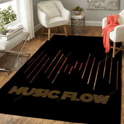 Music Flow 8 Out Of 8 Music Flow Art For Fans Area Rug Living Room Carpet Rug Regtangle Carpet Floor Decor Home Decor
