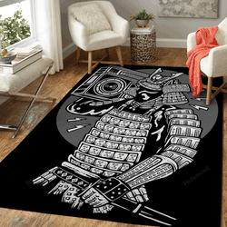 Music For Samurai Fantasy Art For Fans Area Rug Living Room Carpet Rug Regtangle Carpet Floor Decor Home Decor