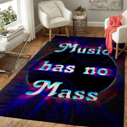 Music Has No Mass Intelligent Geometry Art For Fans Area Rug Living Room Carpet Rug Regtangle Carpet Floor Decor Home Decor
