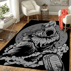 Music Is Dead Fantasy Art For Fans Area Rug Living Room Carpet Rug Regtangle Carpet Floor Decor Home Decor
