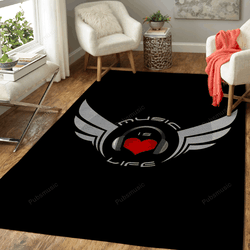 Music Is Life Cool Artwork Art For Fans Area Rug Living Room Carpet Rug Regtangle Carpet Floor Decor Home Decor