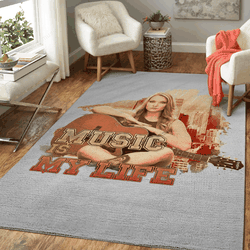 Music Is My Life Music Artworks Art For Fans Area Rug Living Room Carpet Rug Regtangle Carpet Floor Decor Home Decor