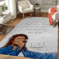 Music Michael Jackson Pop Music Legends Art For Fans Area Rug Living Room Carpet Rug Regtangle Carpet Floor Decor Home Decor