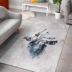 Music My Love Blue Instrument Area Rug Living Room Rug Home Decor Bedroom Christmas Gift