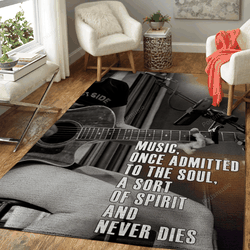 Music Never Dies Music Art For Fans Area Rug Living Room Carpet Rug Regtangle Carpet Floor Decor Home Decor