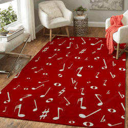 Music Notation Background Musical Art For Fans Area Rug Living Room Carpet Rug Regtangle Carpet Floor Decor Home Decor
