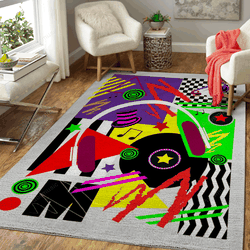 Music Pop Art Background Pop Art Art For Fans Area Rug Living Room Carpet Rug Regtangle Carpet Floor Decor Home Decor