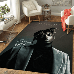 Music Rap Juice Wrld Music Legends Art For Fans Area Rug Living Room Carpet Rug Regtangle Carpet Floor Decor Home Decor