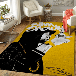 Music Rapper Eminem Music Legends Art For Fans Area Rug Living Room Carpet Rug Regtangle Carpet Floor Decor Home Decor