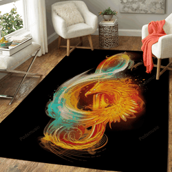 Music Reborn Surreal Nature Art For Fans Area Rug Living Room Carpet Rug Regtangle Carpet Floor Decor Home Decor