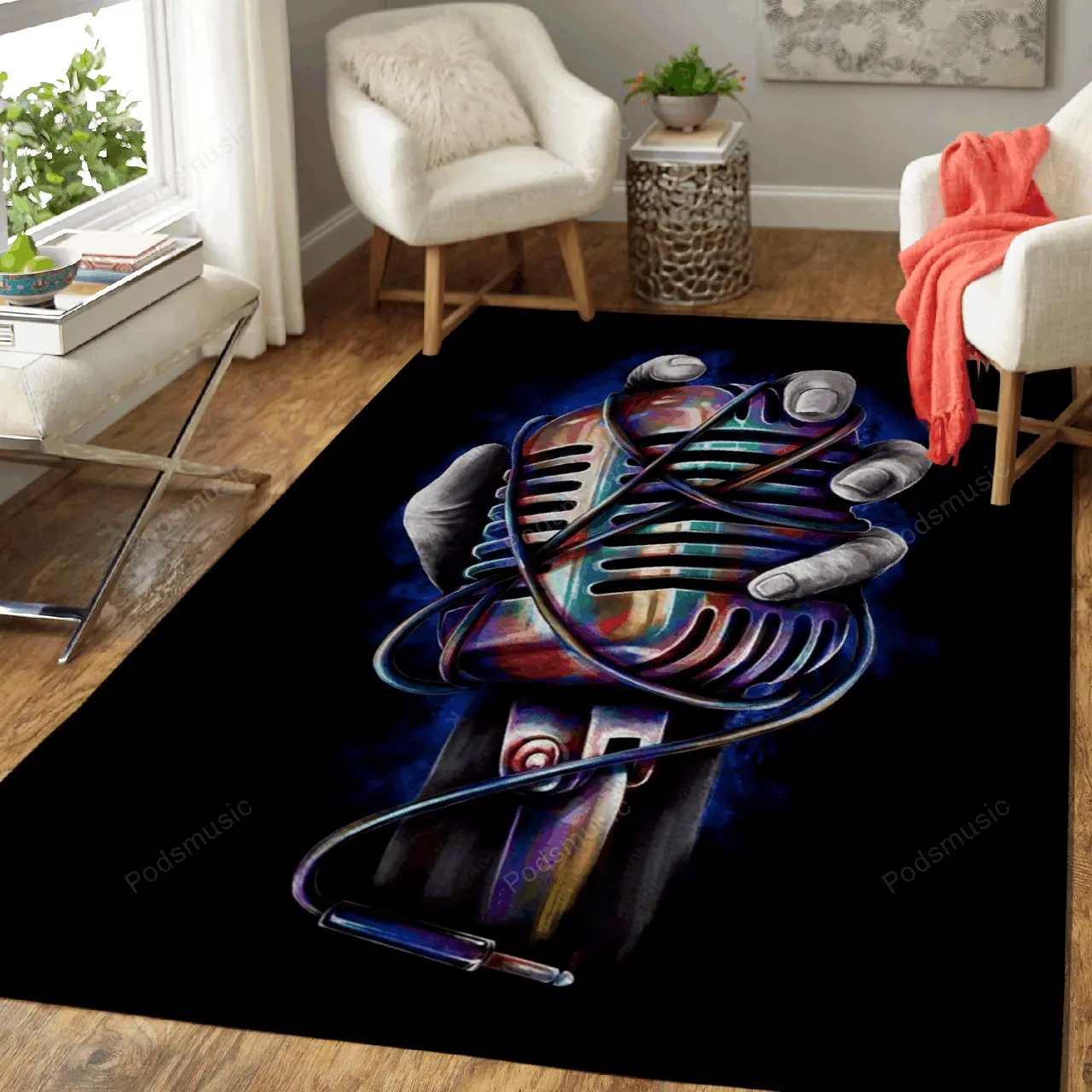 Music Revolution Unique Art For Fans Area Rug Living Room Carpet Rug Regtangle Carpet Floor Decor Home Decor