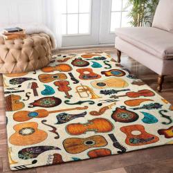 Music Rug Rb7A8E7E1968 Area Rug Living Room Carpet Rug Regtangle Carpet Floor Decor Home Decor