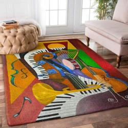 Music Rug Rb7A8E7E2108 Area Rug Living Room Carpet Rug Regtangle Carpet Floor Decor Home Decor