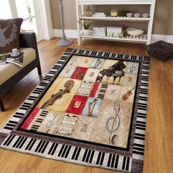 Music Rug Rcdd81F10674 Area Rug Living Room Carpet Rug Regtangle Carpet Floor Decor Home Decor