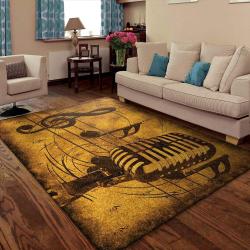 Music Rug Rcdd81F12748 Area Rug Living Room Carpet Rug Regtangle Carpet Floor Decor Home Decor