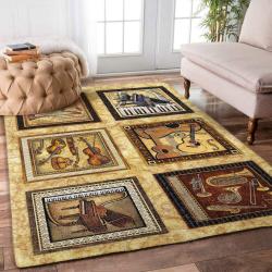 Music Rug Rcdd81F12749 Area Rug Living Room Carpet Rug Regtangle Carpet Floor Decor Home Decor