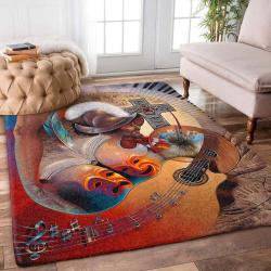 Music Rug Rcdd81F12903 Area Rug Living Room Carpet Rug Regtangle Carpet Floor Decor Home Decor
