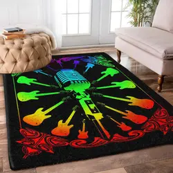 Music Rug Rcdd81F15683 Area Rug Living Room Carpet Rug Regtangle Carpet Floor Decor Home Decor