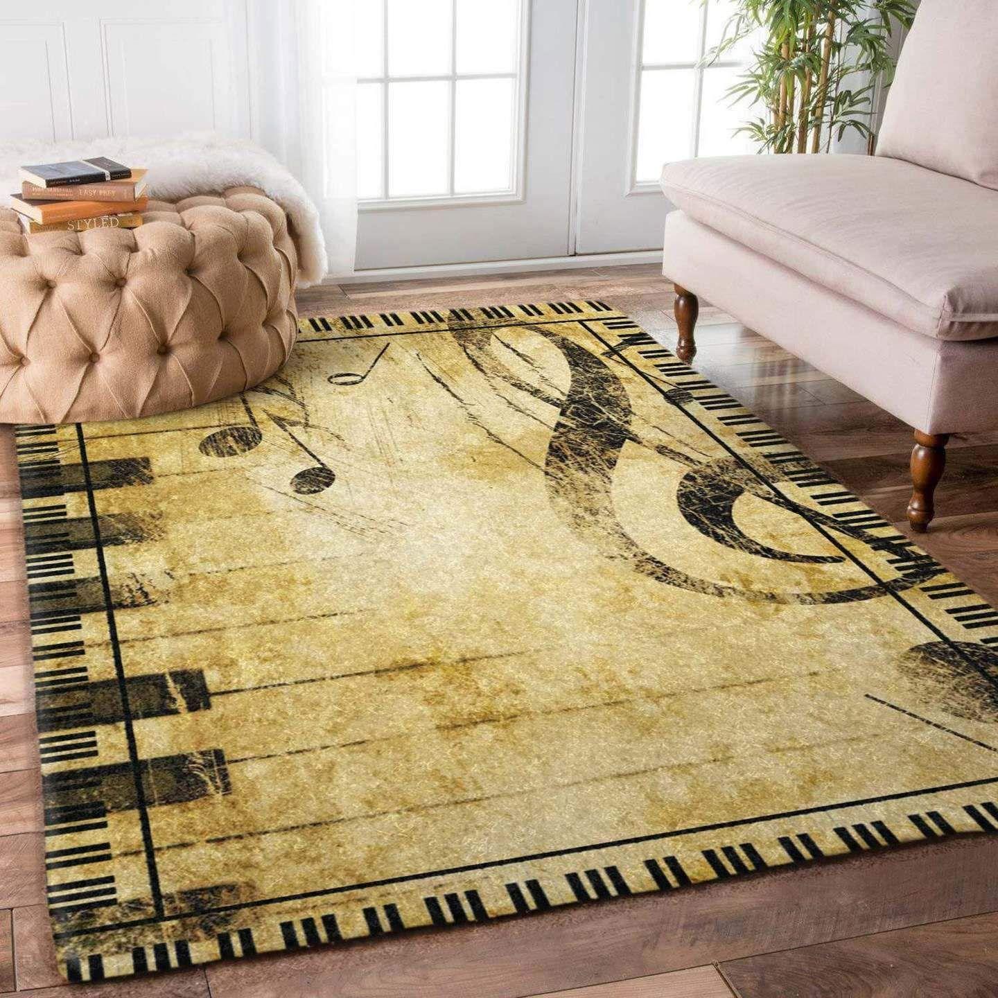 Music Rug Rcdd81F20763 Area Rug Living Room Carpet Rug Regtangle Carpet Floor Decor Home Decor