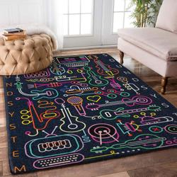 Music Rug Rcdd81F20823 Area Rug Living Room Carpet Rug Regtangle Carpet Floor Decor Home Decor