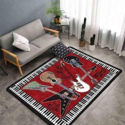 Music Rug Rcdd81F22179 Area Rug Living Room Carpet Rug Regtangle Carpet Floor Decor Home Decor