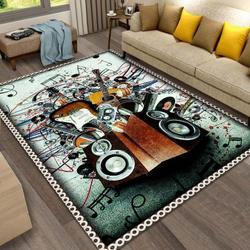 Music Rug Rcdd81F23836 Area Rug Living Room Carpet Rug Regtangle Carpet Floor Decor Home Decor