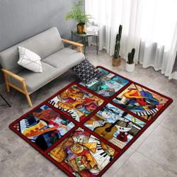 Music Rug Rcdd81F24405 Area Rug Living Room Carpet Rug Regtangle Carpet Floor Decor Home Decor