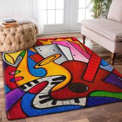 Music Rug Rcdd81F24434 Area Rug Living Room Carpet Rug Regtangle Carpet Floor Decor Home Decor