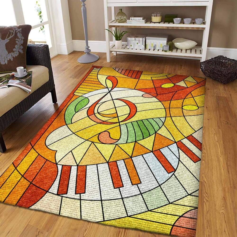 Music Rug Rcdd81F25550 Area Rug Living Room Carpet Rug Regtangle Carpet Floor Decor Home Decor