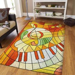 Music Rug Rcdd81F25550 Area Rug Living Room Carpet Rug Regtangle Carpet Floor Decor Home Decor