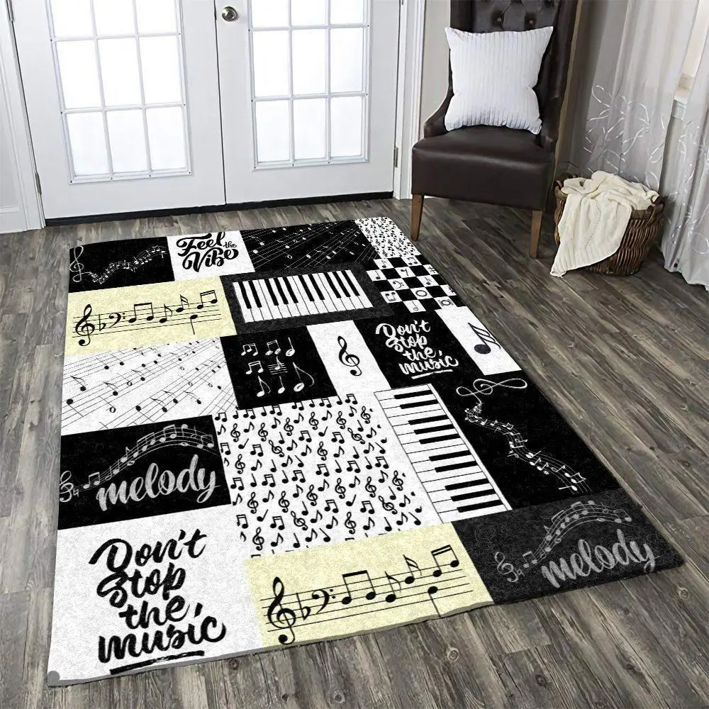 Music Rug Rcdd81F27463 Area Rug Living Room Carpet Rug Regtangle Carpet Floor Decor Home Decor