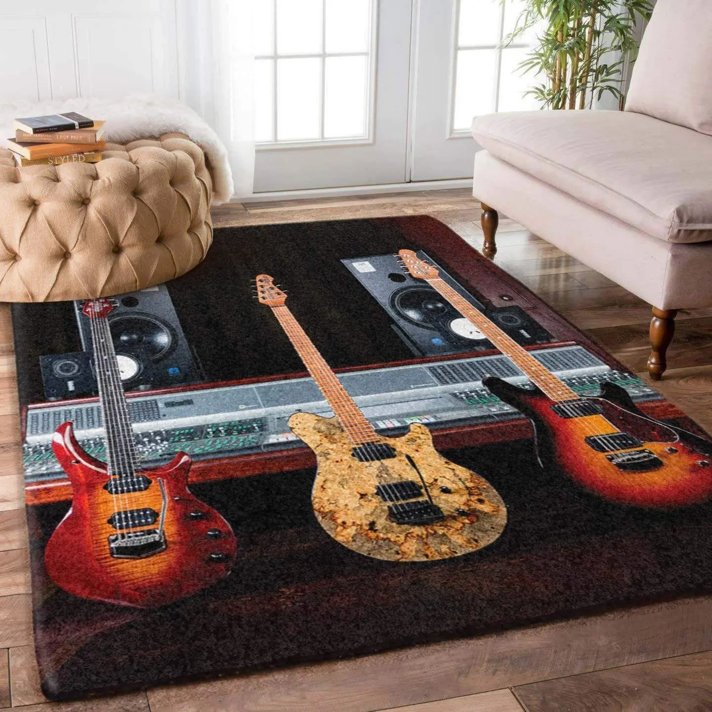 Music Rug Rcdd81F38596 Area Rug Living Room Carpet Rug Regtangle Carpet Floor Decor Home Decor