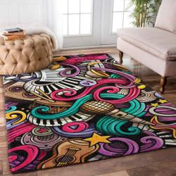 Music Rug Rcdd81F39197 Area Rug Living Room Carpet Rug Regtangle Carpet Floor Decor Home Decor