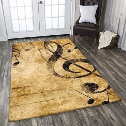 Music Rug Rcdd81F46138 Area Rug Living Room Carpet Rug Regtangle Carpet Floor Decor Home Decor
