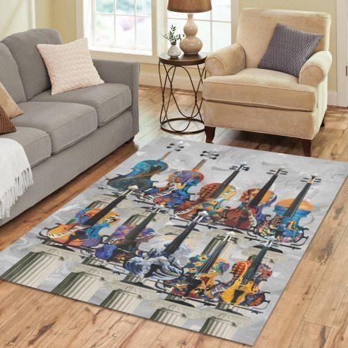Music Rug Violin Rug Rcdd81F13041 Area Rug Living Room Carpet Rug Regtangle Carpet Floor Decor Home Decor