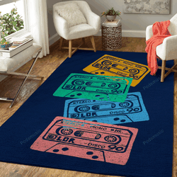 Musical Retro Artwork Tape Music Art For Fans Area Rug Living Room Carpet Rug Regtangle Carpet Floor Decor Home Decor