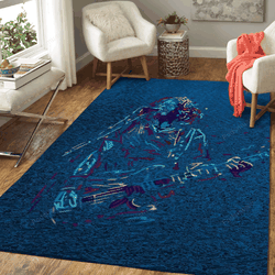 Musician With A Guitar Music Art For Fans Area Rug Living Room Carpet Rug Regtangle Carpet Floor Decor Home Decor