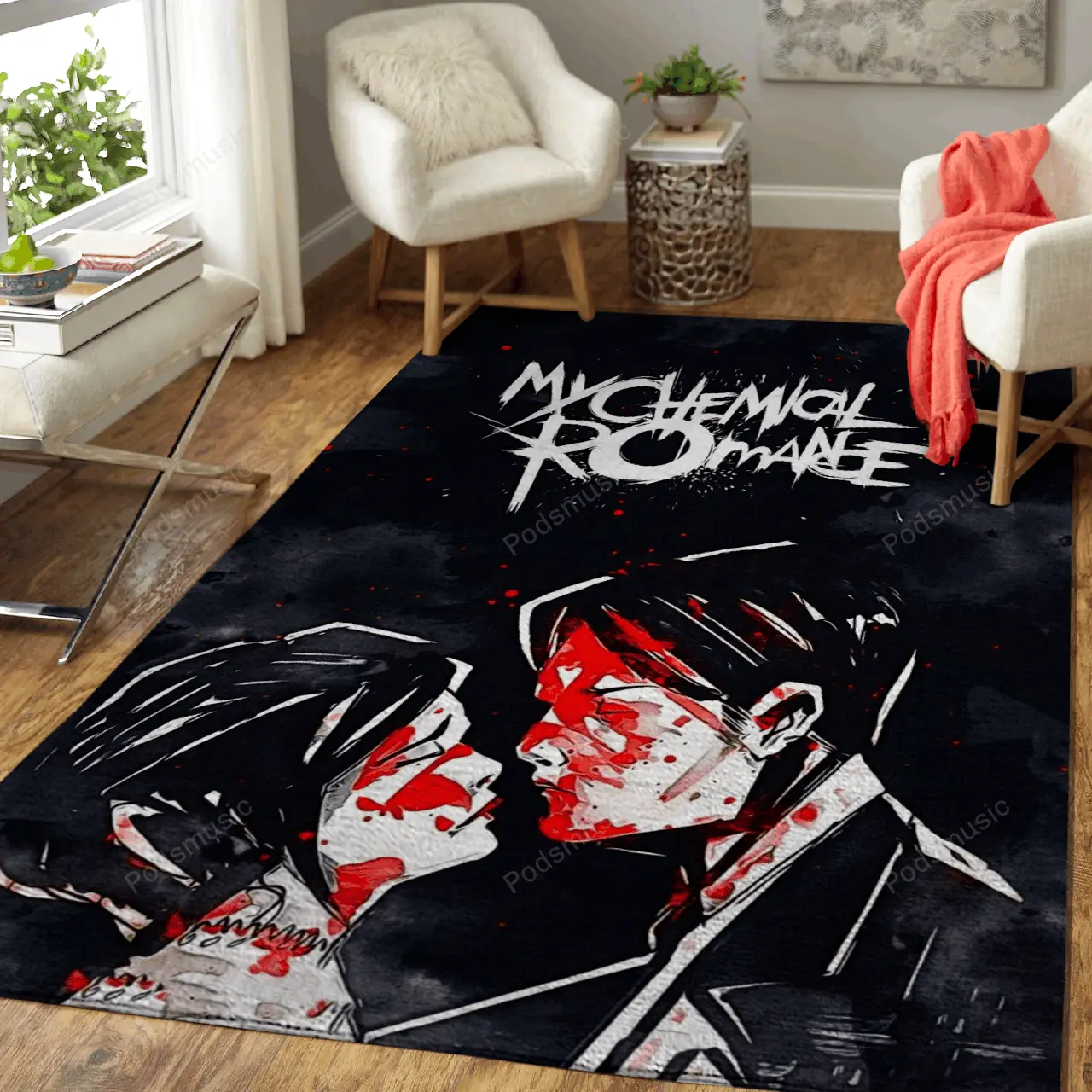 My Chemical Romance Music Artworks Art For Fans Area Rug Living Room Carpet Rug Regtangle Carpet Floor Decor Home Decor
