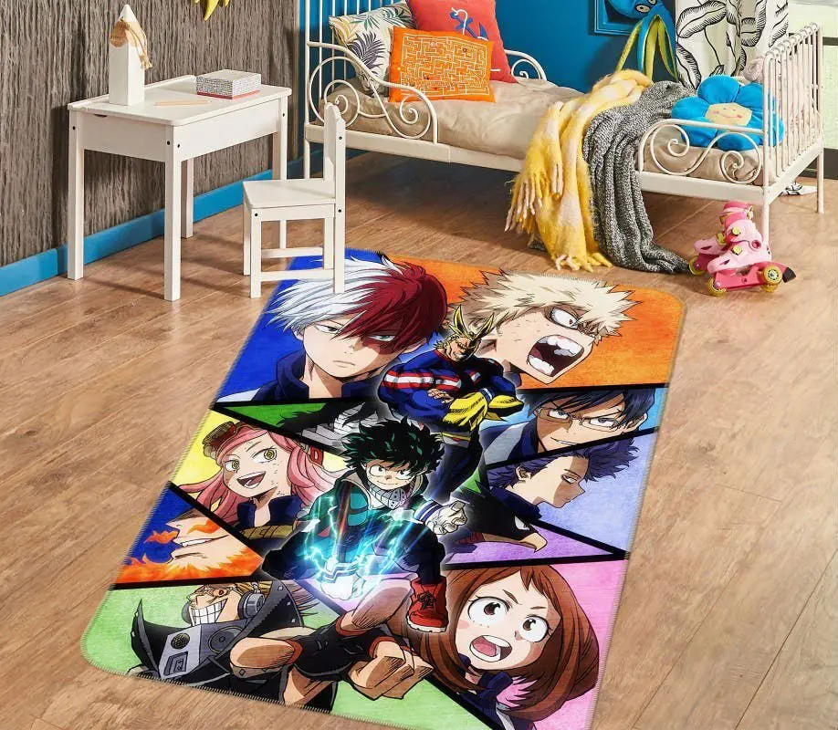My Hero Academia Anime 14 Area Rug Living Room And Bed Room Rug Rug Regtangle Carpet Floor Decor Home Decor