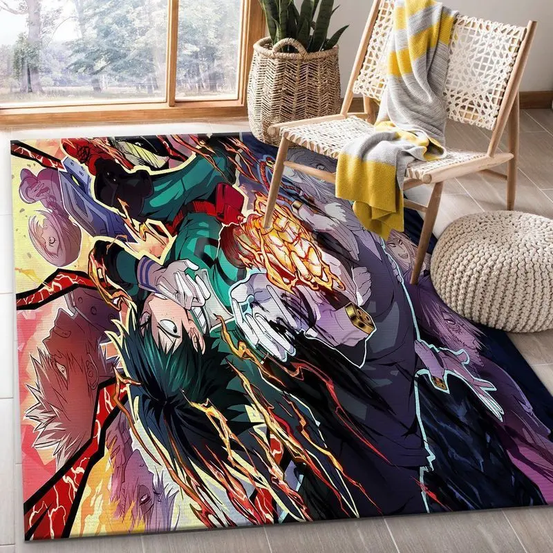 My Hero Academia Personajes Boku No Hero Academia Area Rug Living Room And Bed Room Rug Rug Regtangle Carpet Floor Decor Home Decor