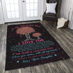 My Wonderful Mom I Love You With All My Heart Dhckl1810At Rug Living Room Rug Home Decor