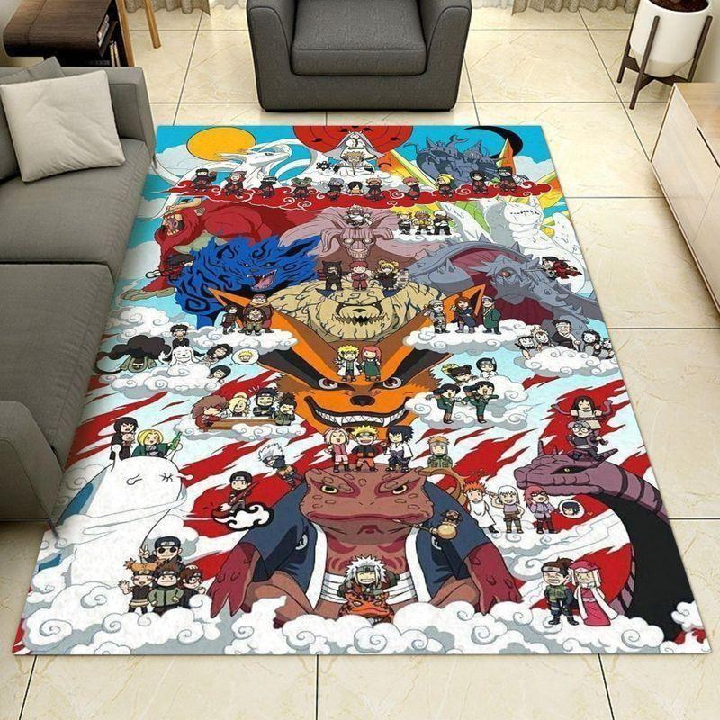 Naruto Area Rug Anime Rug Regtangle Carpet Floor Decor Home Decor