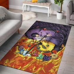 Naruto Sasuke Annd Tailed Beast Area Rug Living Room Rug Home Decor Carpet
