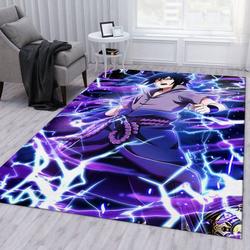 Naruto Shippuden Sasuke Uchiha Anime Area Rug Living Room And Bed Room Rug Rug Regtangle Carpet Floor Decor Home Decor