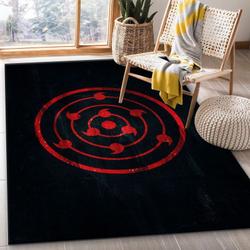 Naruto Uchiha Mangekyou Sharingan 1 Area Rug Living Room And Bed Room Rug Rug Regtangle Carpet Floor Decor Home Decor