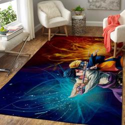 Naruto Vs Sasuke Area Rug Living Room Rug Home Decor Anime Manga Ofd 190922