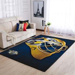 Nhl Repeat Nashville Predators Area Rug Living Room Bedroom Regtangle Carpet